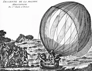Hydrogen Balloon Flight Drucke: Hydrogen balloon