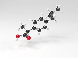 Bilder Datiert 15. Januar 2013: Ibuprofens Molekül