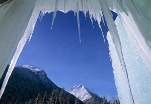 Rocky Mountains View Drucke: Icicles, Canada