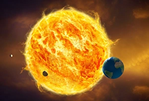 Solar System Diagrams Drucke: Inner solar system, artwork