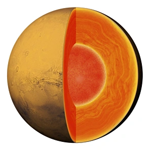 Innere Struktur von Mars, Kunstwerk C018 / 0288