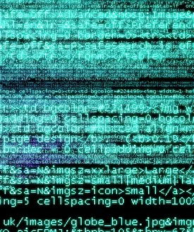 Bilder Datiert 12. Juli 2005: Internetspezifisches Programmiercode