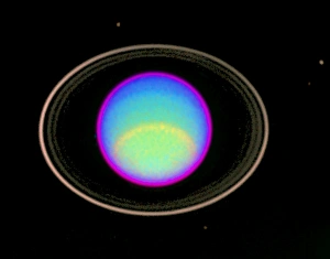 Bilder Datiert 8. August 2003: Bild der Ionisierungsstrahlung von Urans Atmosphäre