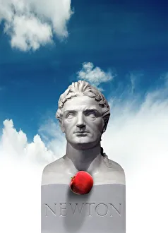 Isaac Newton und die Äpfel, Kunstwerk