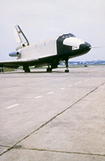 Space Shuttle Drucke: Buran-Russische Raumfahrzeugversion mit Jet-Antrieb