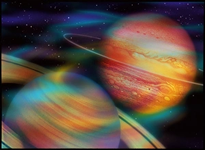 Cosmology Images Drucke: Jupiter and Saturn