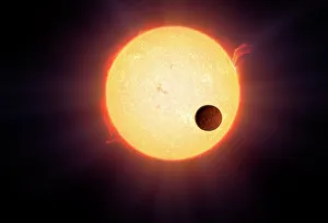 Planeten Drucke: Kepler-10b Exoplanet, Kunstwerk.