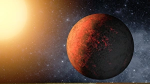Sonnensystem Drucke: Keplersystem Kepler-20 e Kunstwerk C013/9946