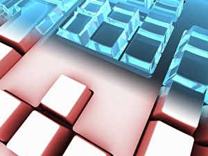 Computer Keyboard Image Drucke: Keyboard, artwork C013 / 9986