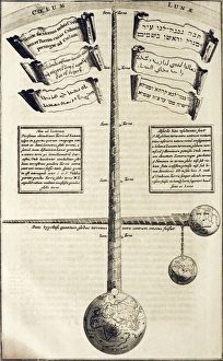 17th Century Art Drucke: Kirchers Tower of Babel, 17th century