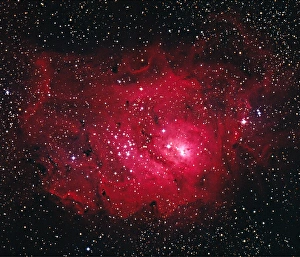 Emission Nebula Pictures Drucke: Lagoon nebula M8