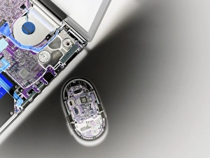 Computer Hardware Images Drucke: Laptop and mouse interior