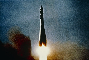 Manned Spaceflight History Drucke: Launch of the Soviet spacecraft Vostok 1