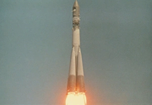 Bilder Datiert 1985 Mai 25 Mai 1985: Start der Vostok-1-Raumkapsel.