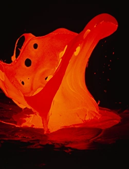 Kilauea Volcano Eruption Drucke: Lava bubble explosion, Hawaii