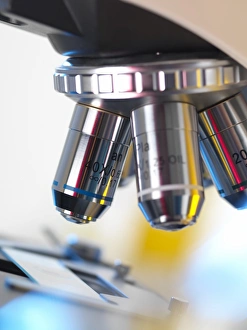 Laboratory Equipment Photo Drucke: Light microscope F006 / 9033