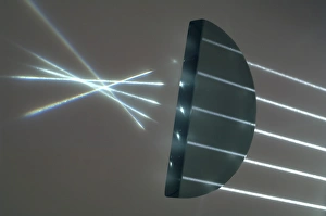 Refraction Of Light Drucke: Light rays and semi-circular prism