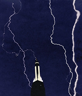Lightning Strike Image Drucke: Lightning strike