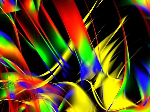 Abstract Computer Graphics Drucke: Lights
