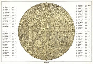 Bilder Datiert 8. März 2011: Mondkarte, 1822