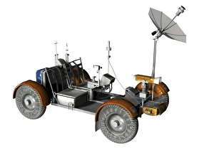 Manned Spaceflight History Drucke: Lunar rover, artwork