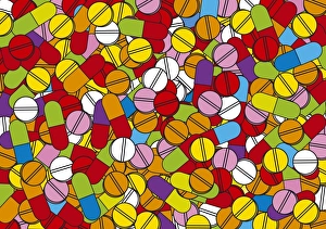 Colorful Pills Drucke: m6251265