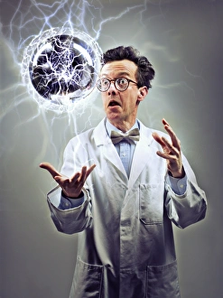 Science Fiction Illustration Drucke: Mad scientist