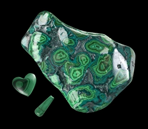 Malachite Mineral Drucke: Malachite