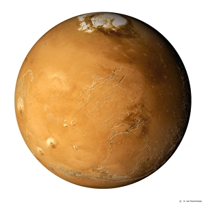 Planeten Drucke: Der Mars im Composite-Satellitenbild