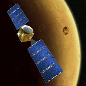 European Space Agency ESA Drucke: Mars Express and Beagle 2, artwork