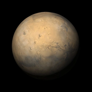Solar System Planets Drucke: Mars from space, artwork C017 / 7250