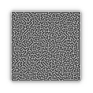 Digitale Gemälde Drucke: Labyrinth, Computerkunstwerk