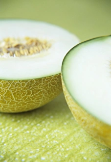 Fruit Still Life Photos Drucke: Melon halves