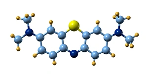 Bilder Datiert 3. Dezember 2008: Methylendioxyblau (molekularer Modell)