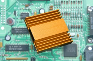 Circuit Board Components Drucke: Microchip processor heat sink