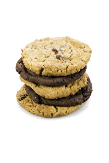 Chocolate Chip Cookies Drucke: Mixed stack of cookies