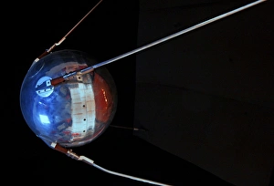 Sputnik Drucke: Modell von Sputnik 1, erster Satellit