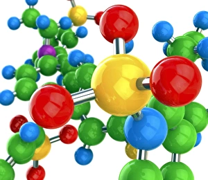 Science Illustrations Online Drucke: Molecular structure