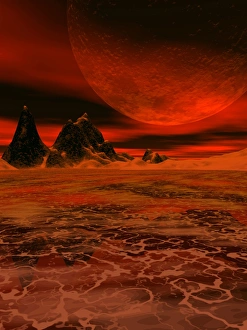 Extrasolar Planet Drucke: Molten planet