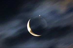 Bilder Datiert 25. Februar 2013: Mond vorbeigehen an Jupiter