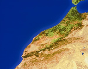 North Africa Geography Drucke: Morocco