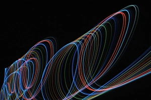 Bewegliche Lichter, abstrakte Bild.