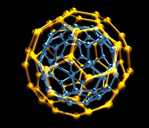 Bilder Datiert 26. März 2012: Verwachsende vollerene Moleküle