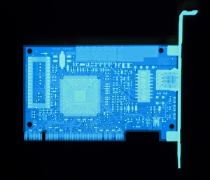 Circuit Board Components Drucke: Network card X-ray
