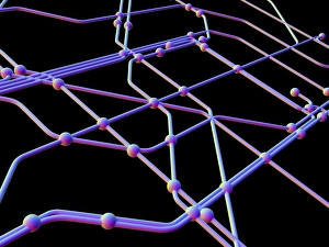 Digital Communication Network Drucke: Network diagram