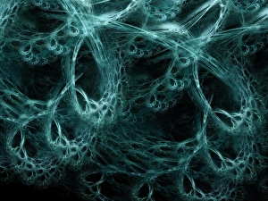 Abstract Computer Artwork Drucke: Neural network, abstract artwork