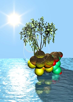 Protein Building Blocks Drucke: Nitrogen fixation, conceptual artwork