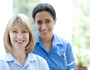 Nurses smiling