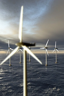 Renewable Energy Sources Drucke: Offshore wind turbines, artwork