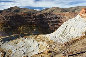 Drucke von Alter Kupferbergbau bei Bisbee, südöstlich von Arizona im US-Bundesstaat Arizona Bilder Datiert 2009 Dezember: Alt Kupferbergbau in Bisbee